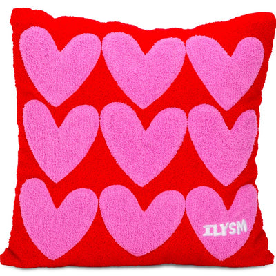 Theme ILYSM Heart Chenille Pillow