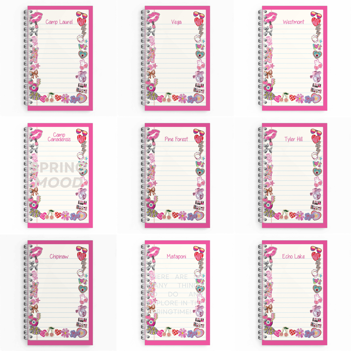 Preppy Camp Notepad - Bee Bee Designs