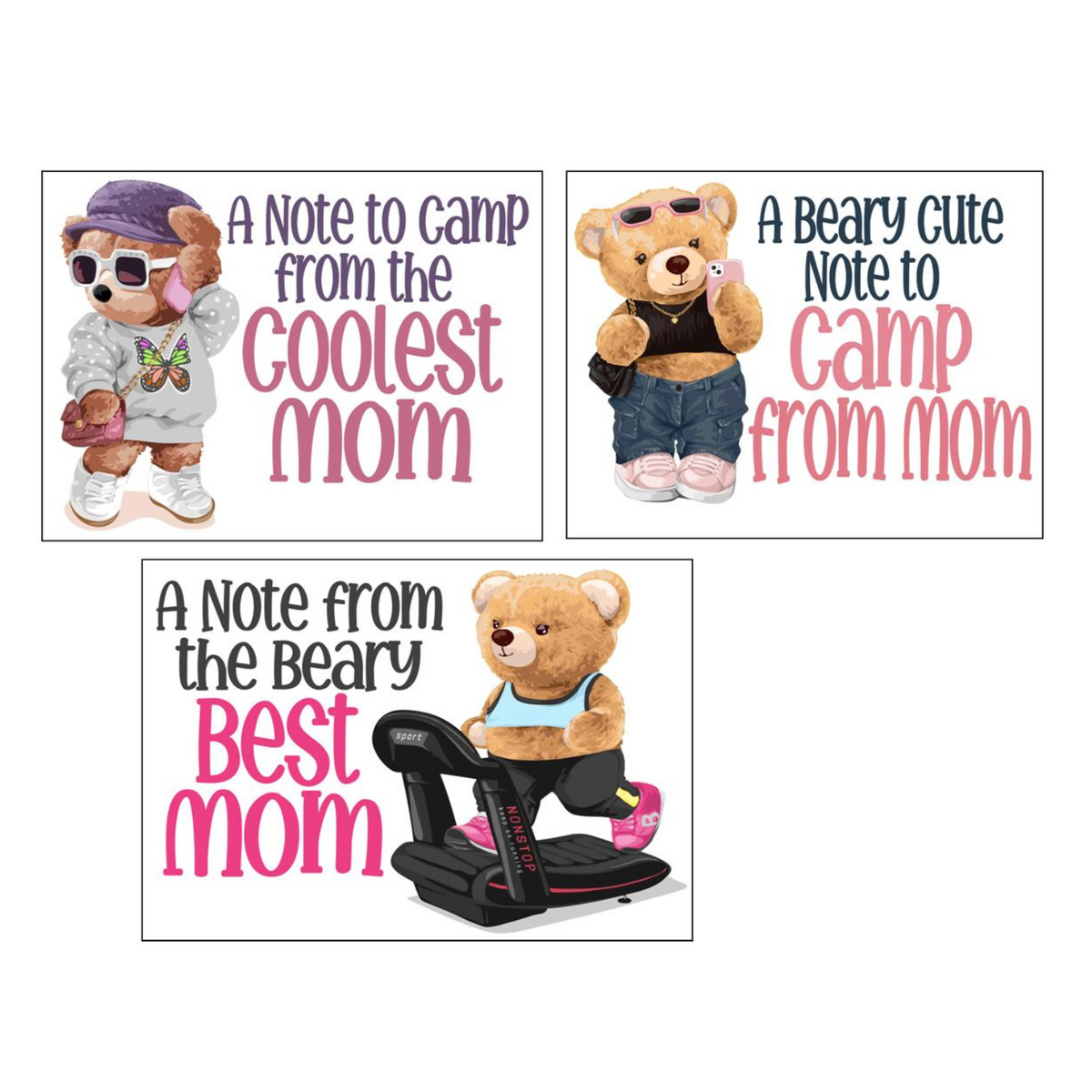 Stylin' Bears from Mom Parent Pack (PP-54) - Bee Bee Designs