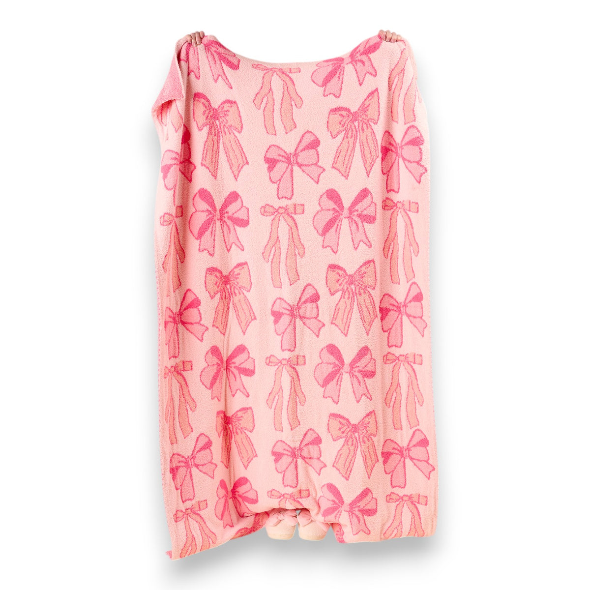 Blushing Pink Bows Blanket - Bee Bee Designs