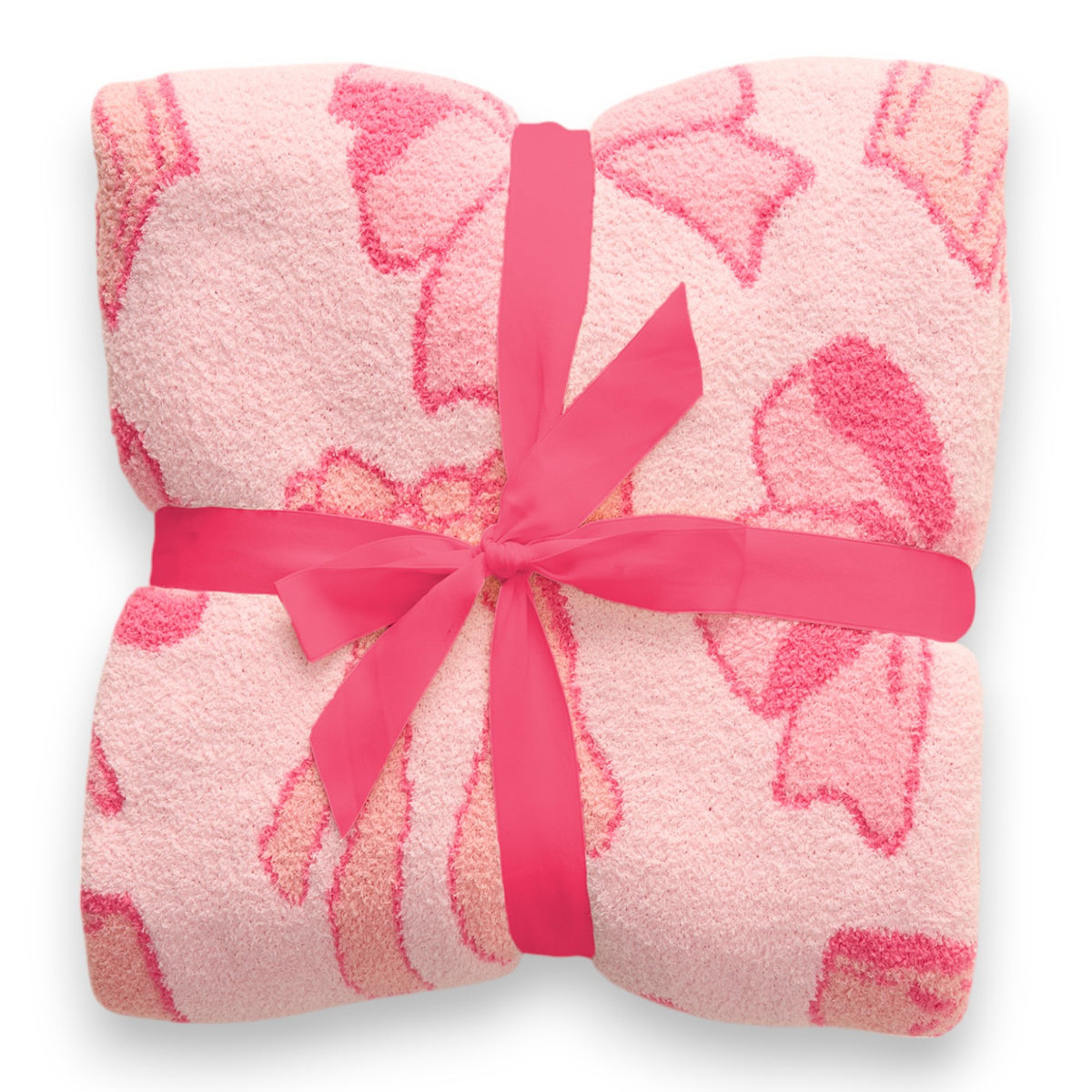 Blushing Pink Bows Blanket - Bee Bee Designs