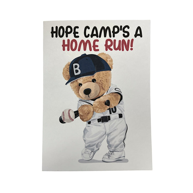Baseball Bear Camp Card