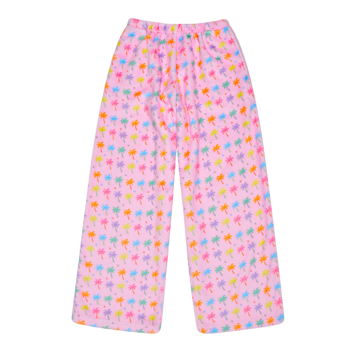 Palm Paradise Plush Pants for kids at summer camp