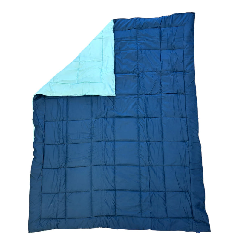 Deep Navy and Mint Reversible Comforter