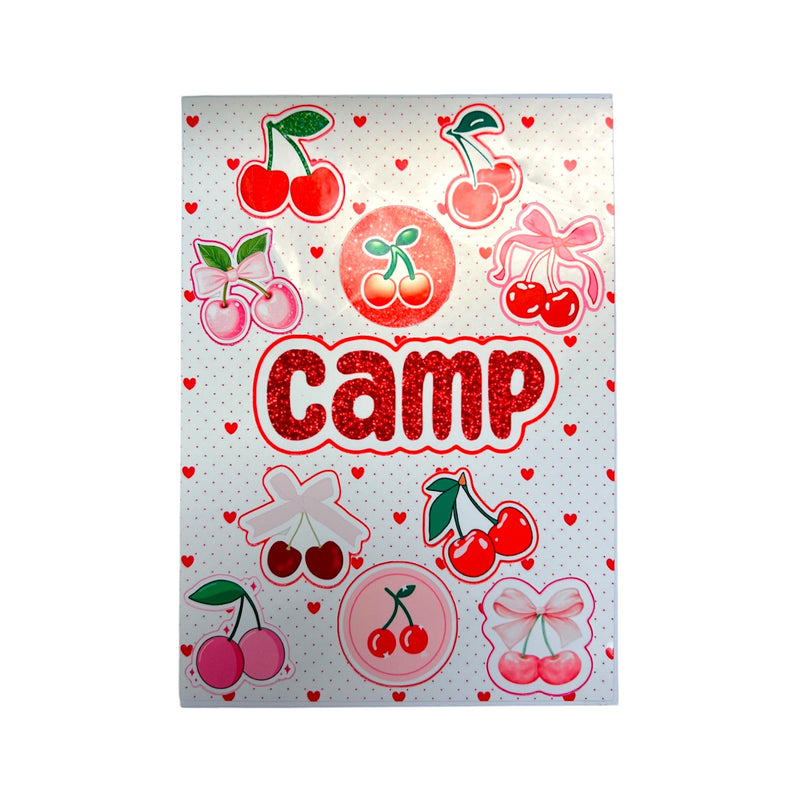 Bows and Cherries Card with Stickers