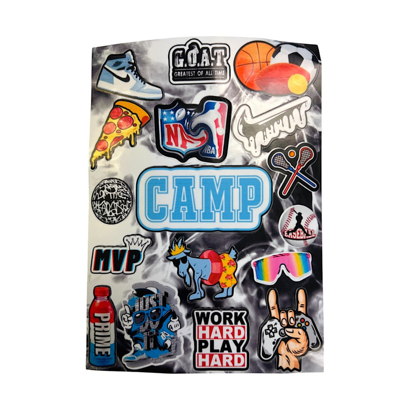 Camp Collage Card with Stickers