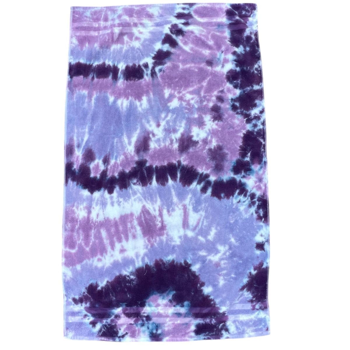 Cassidy Tie Dye Terry Towel camp towel – cotton classic pattern – perfect for lake days and camp showers.