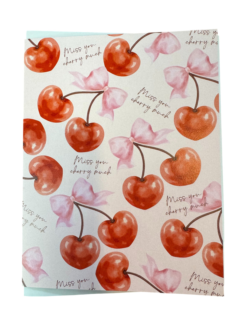 Miss You Much Cherry Cards