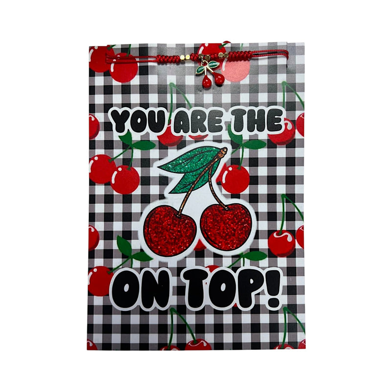Cherry On Top Bracelet Card