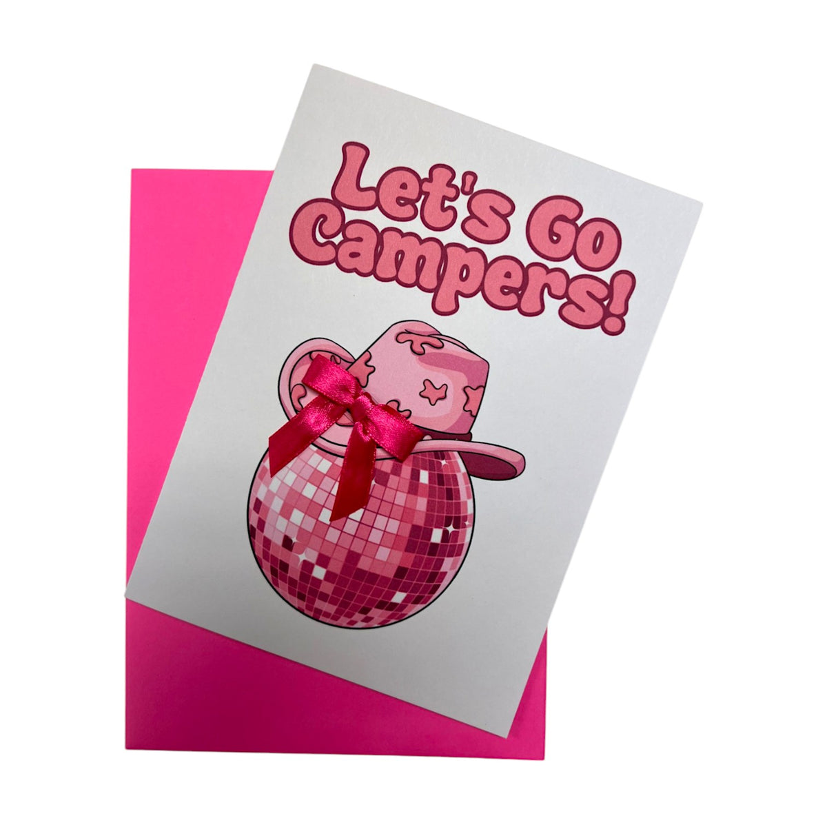 Disco Bows Sticker Card - Bee Bee Designs