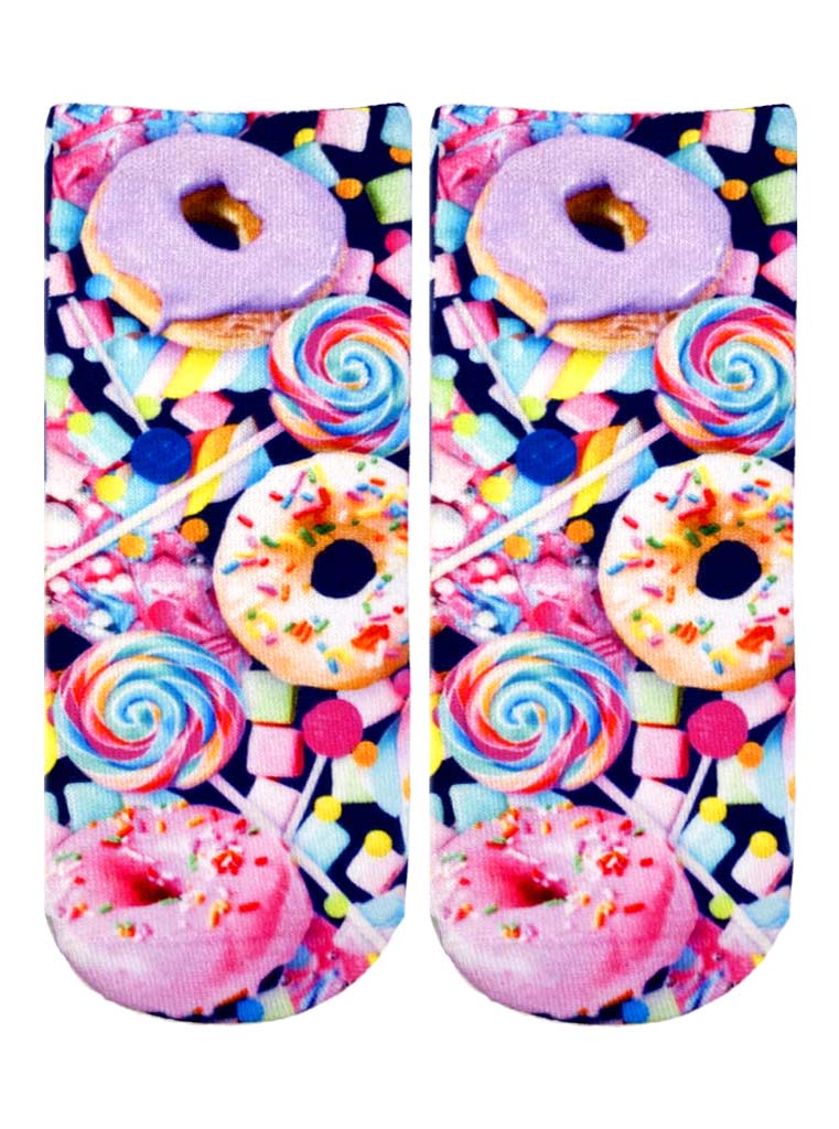 Candy and Donut Ankle Socks