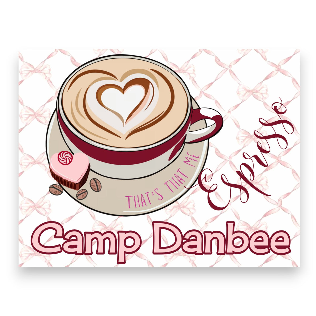 Heart Espresso Camp Notecards – letters FROM camp notecards (8 cards + 8 envelopes) for sleepaway/overnight camp by Bee Bee Designs