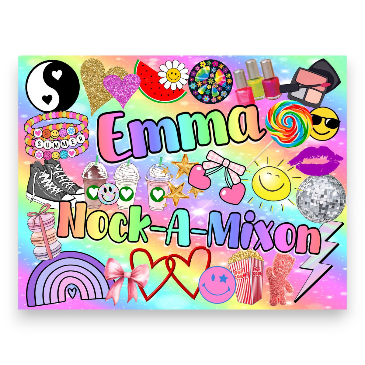 The Newest Girl Collage Camp Notecards – letters FROM camp notecards (8 cards + 8 envelopes) for sleepaway/overnight camp by Bee Bee Designs