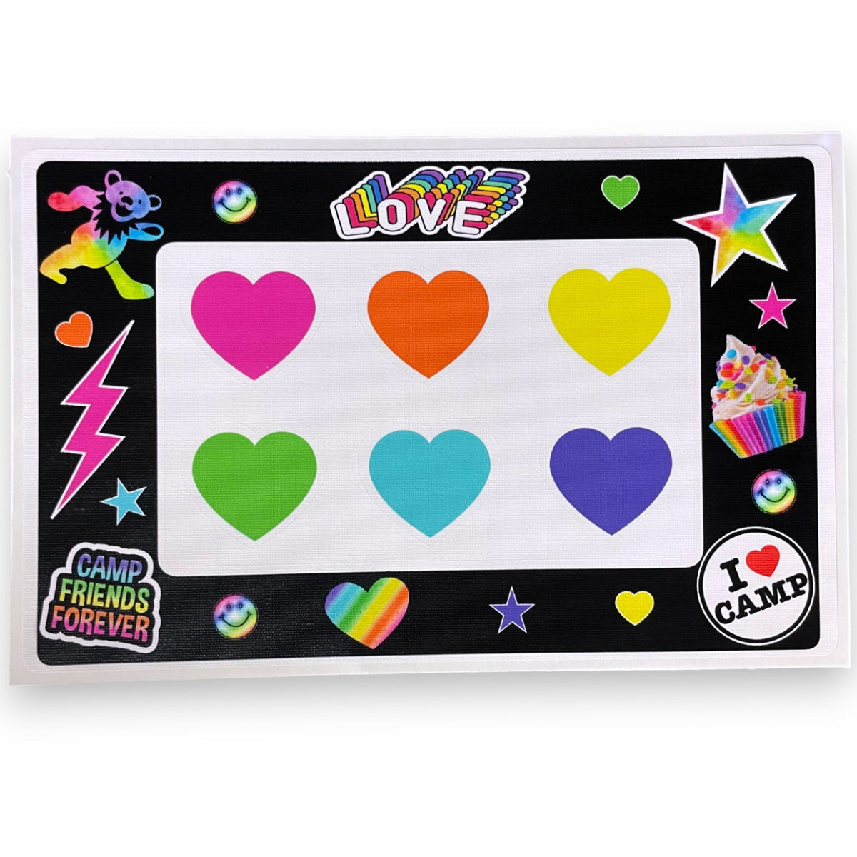 I Heart Camp Frame Cling Its - Bee Bee Designs
