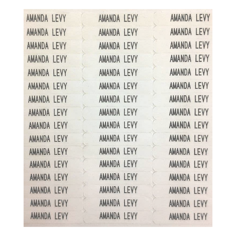 Iron-On Clothing Labels