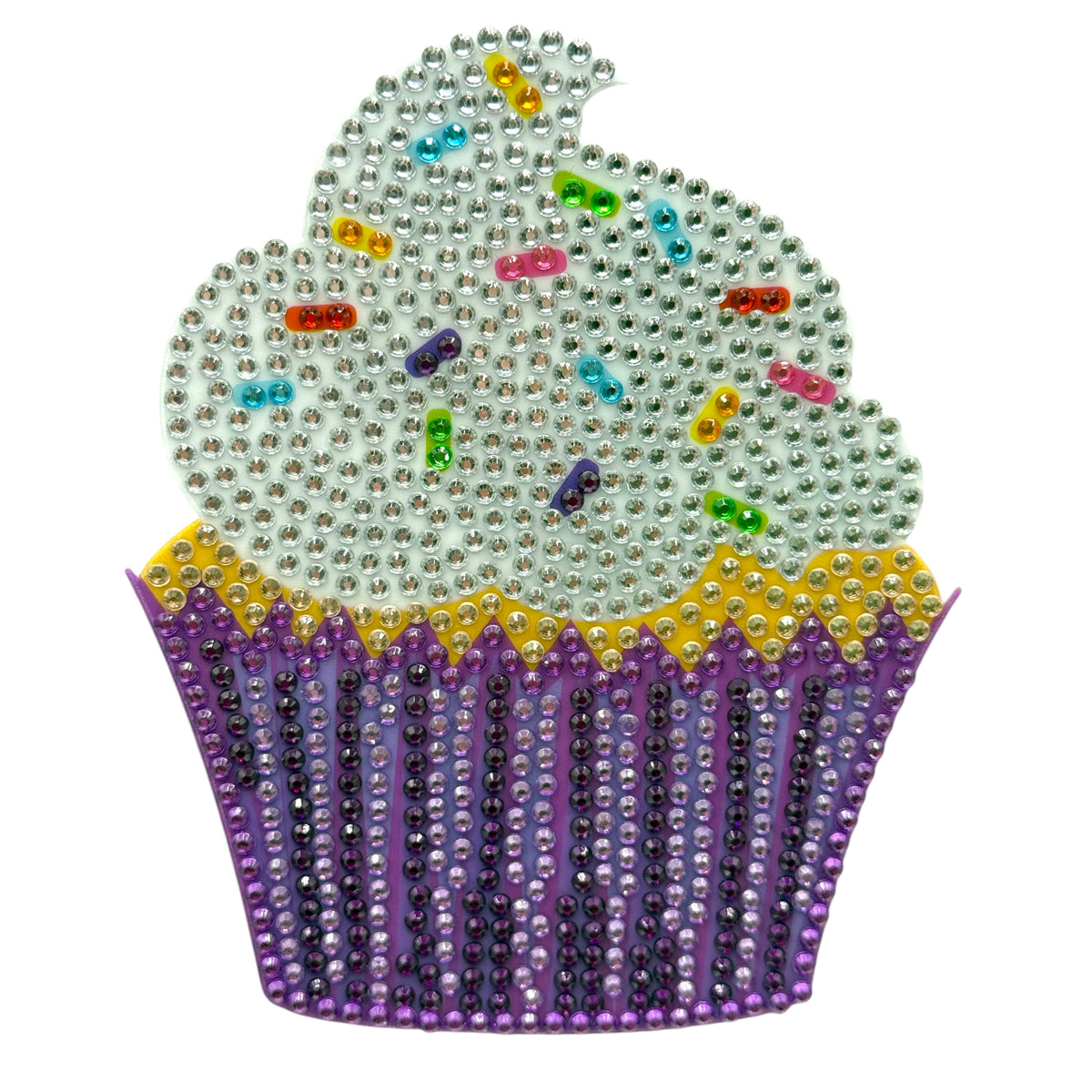 Purple Cupcake StickerBean 5"