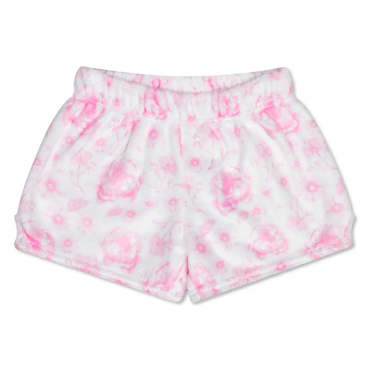 Pretty Pink Toile Plush Shorts