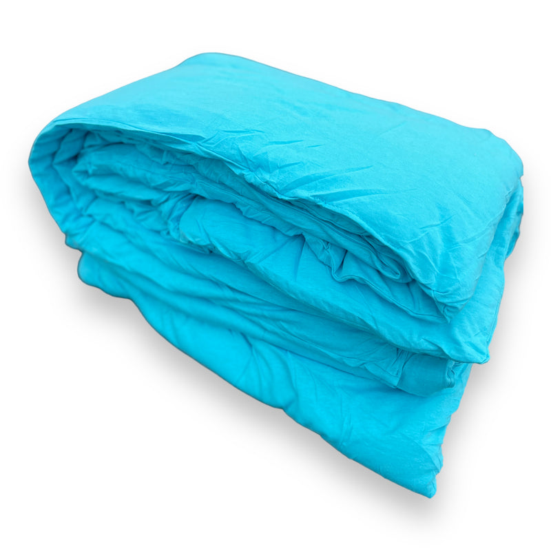 Aqua Jersey Camp Comforter