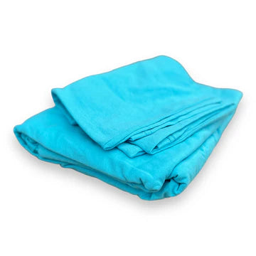 Aqua 4-Piece Jersey Camp Sheet Set - Bee Bee Designs