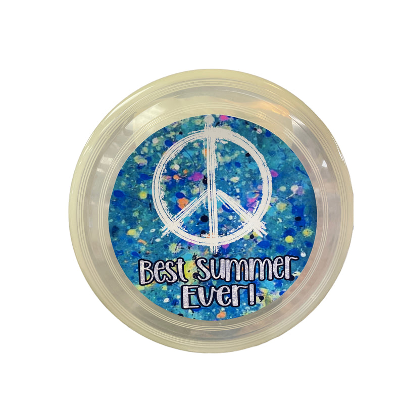 Galaxy Peace Glow in the Dark Candy Frisbee