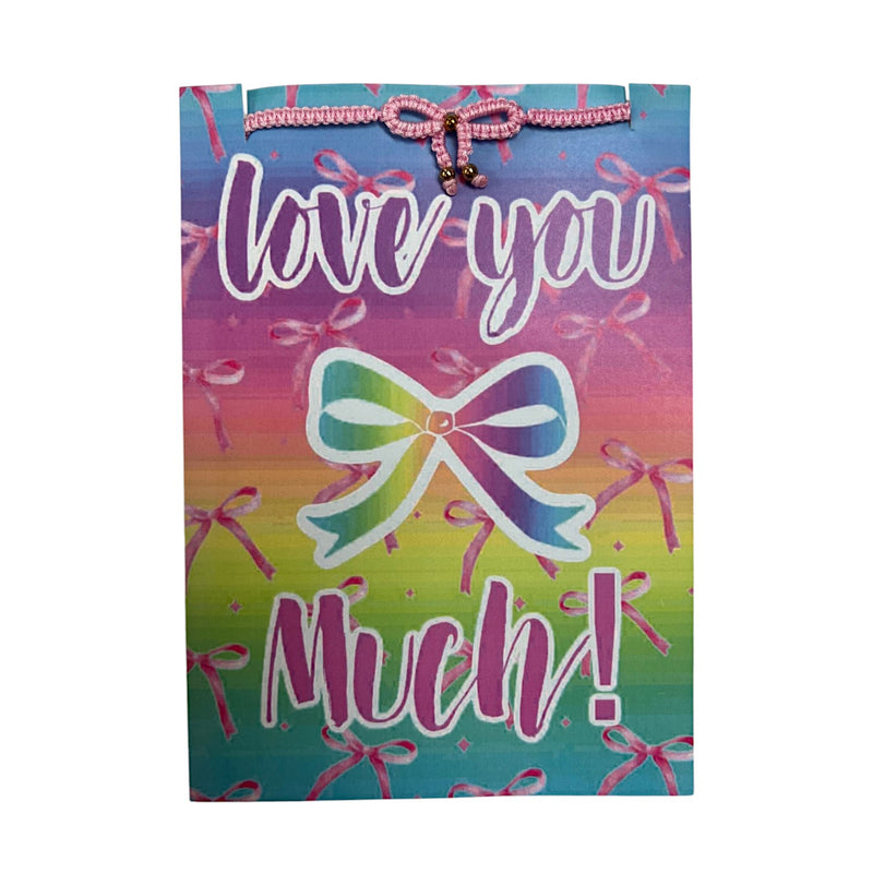 Love You Bow Much Bracelet Card