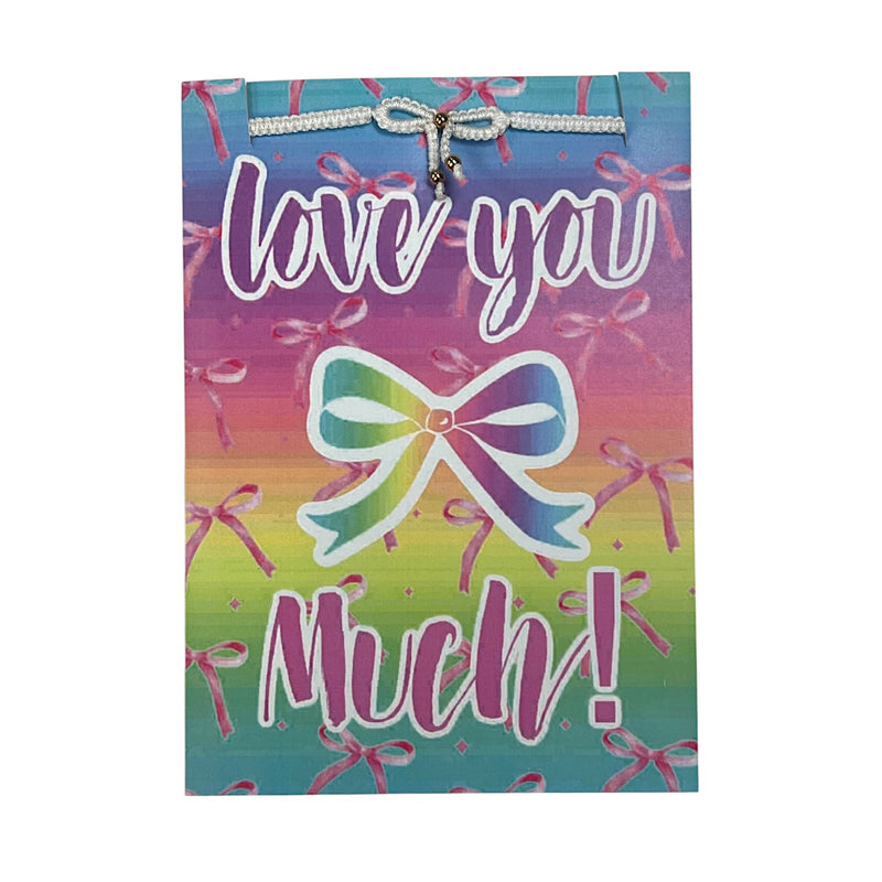 Love You Bow Much Bracelet Card