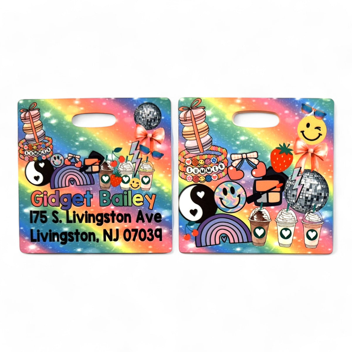 Girl Collage Luggage Tag – Bee Bee Designs Exclusive camp luggage tag 🌟
