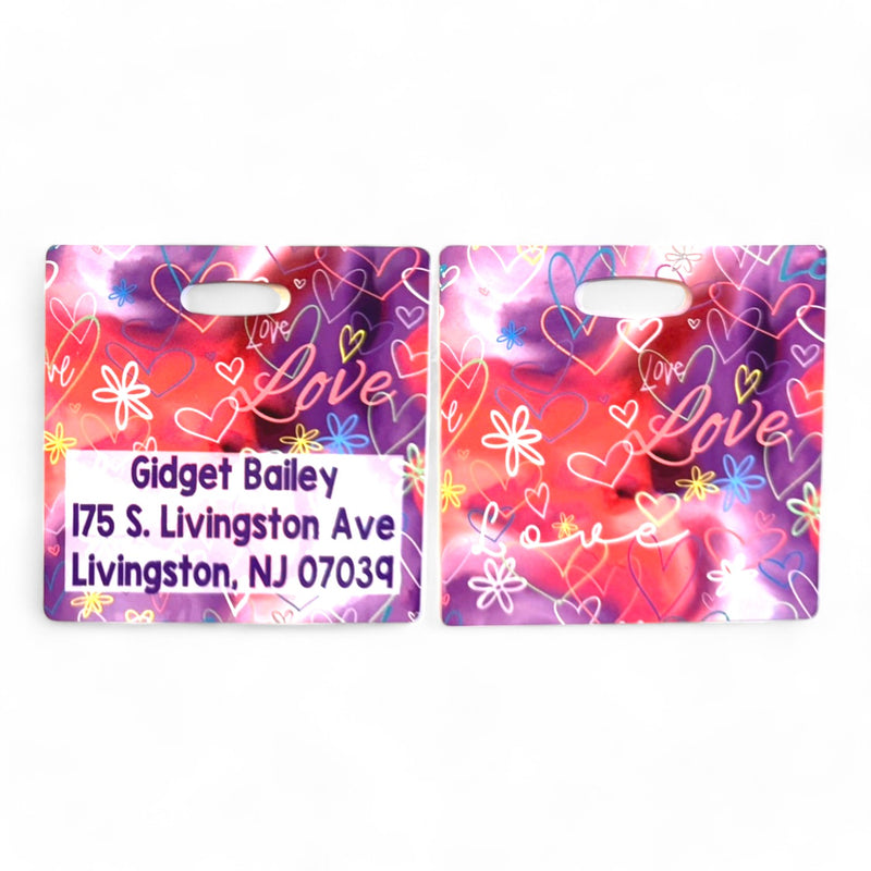 Love Sprinkles Luggage Tag – Bee Bee Designs Exclusive camp luggage tag 💖