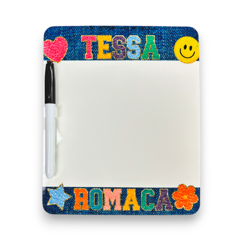 Patchy Letters Dry Erase Board