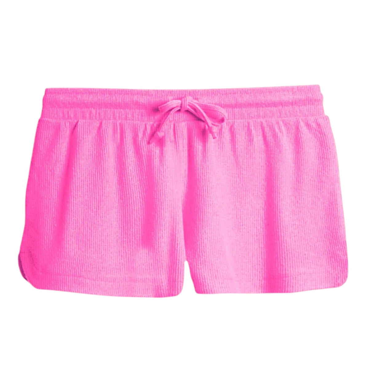 Bubble Gum Solid Waffle Shorts - Bee Bee Designs