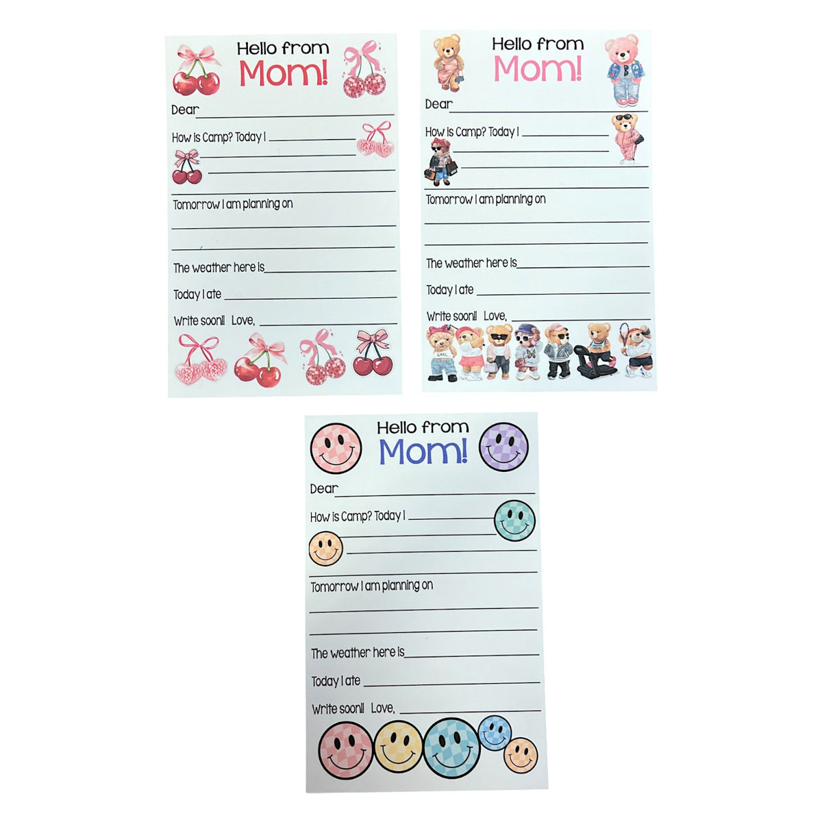Disco Cherries Fill-in Stationary (PP-63) - Bee Bee Designs