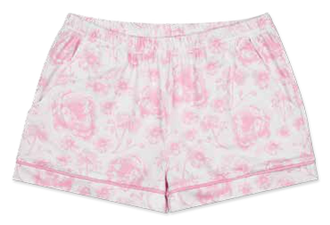 Pretty Pink Toile Shorts Lounge Set