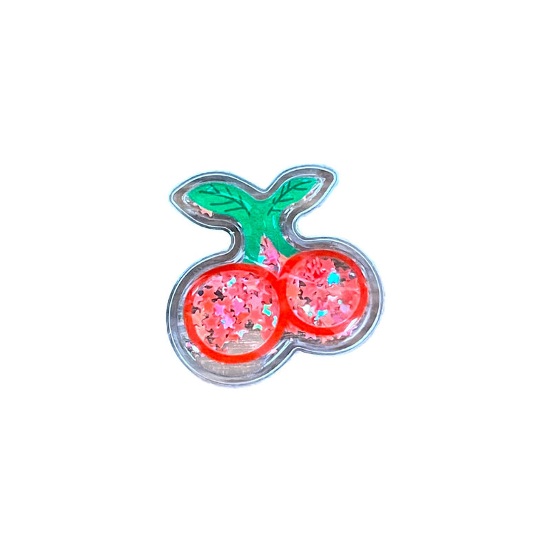 Puffy Cherry Shoe Charm