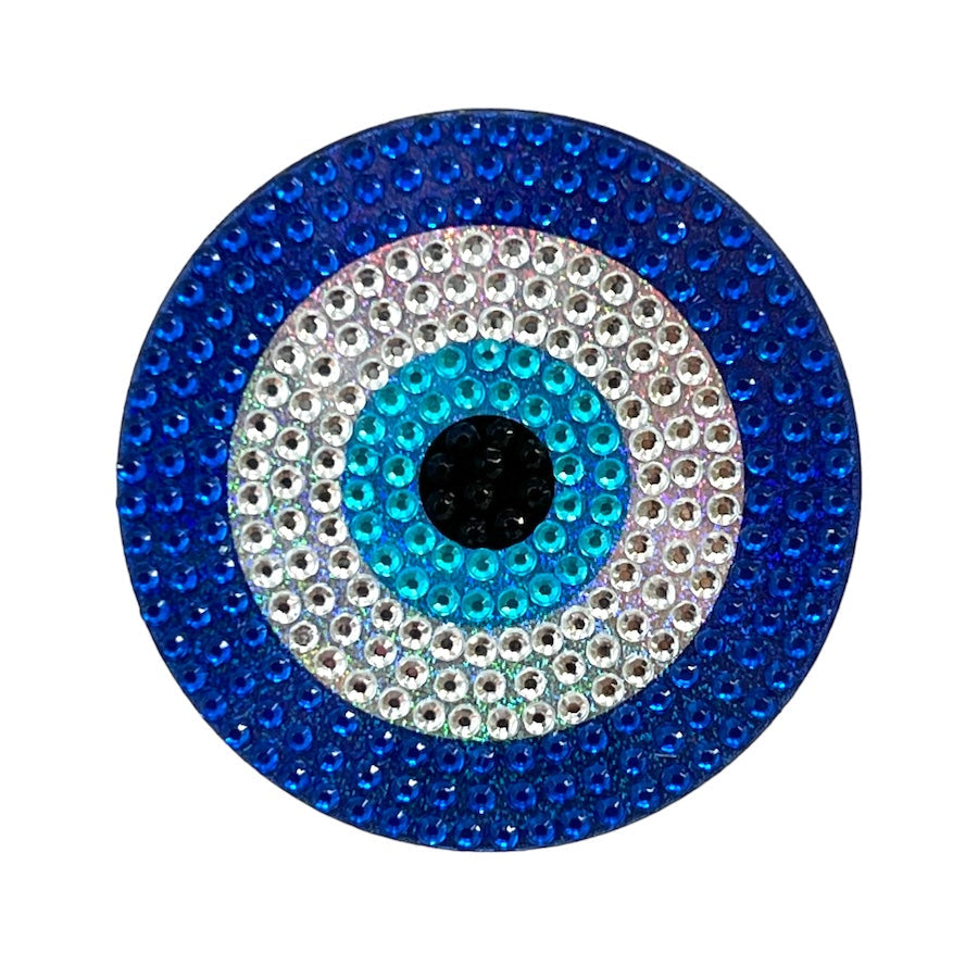 New Evil Eye StickerBean – collectible StickerBean for trading + decorating at sleepaway or overnight camp by Bee Bee Designs