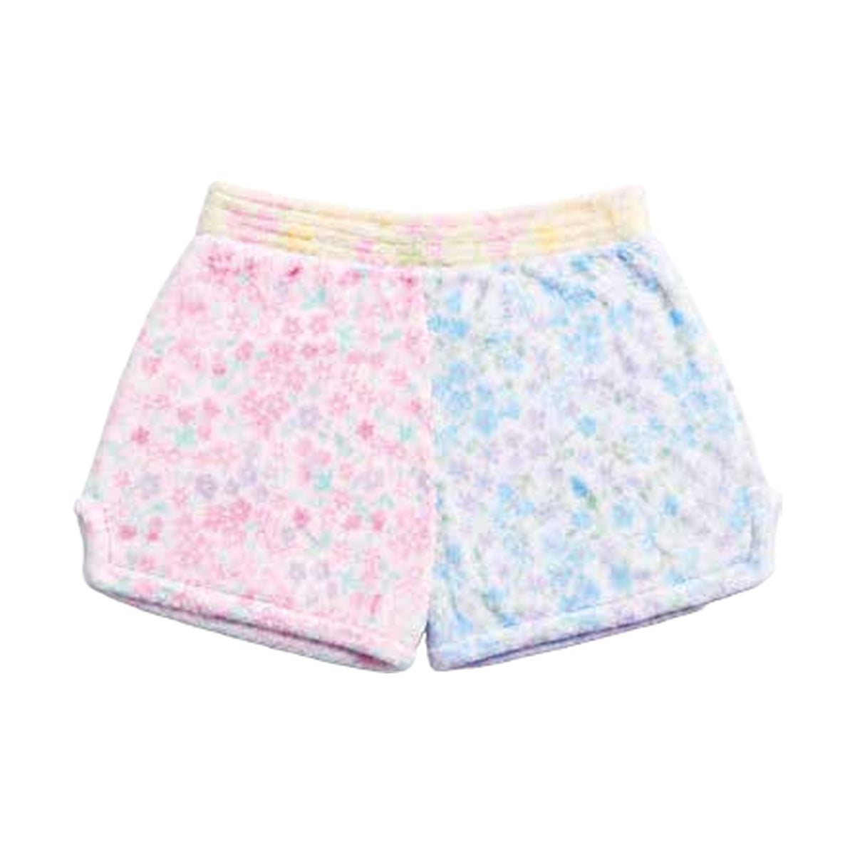 Ditsy Patchwork Plush Shorts