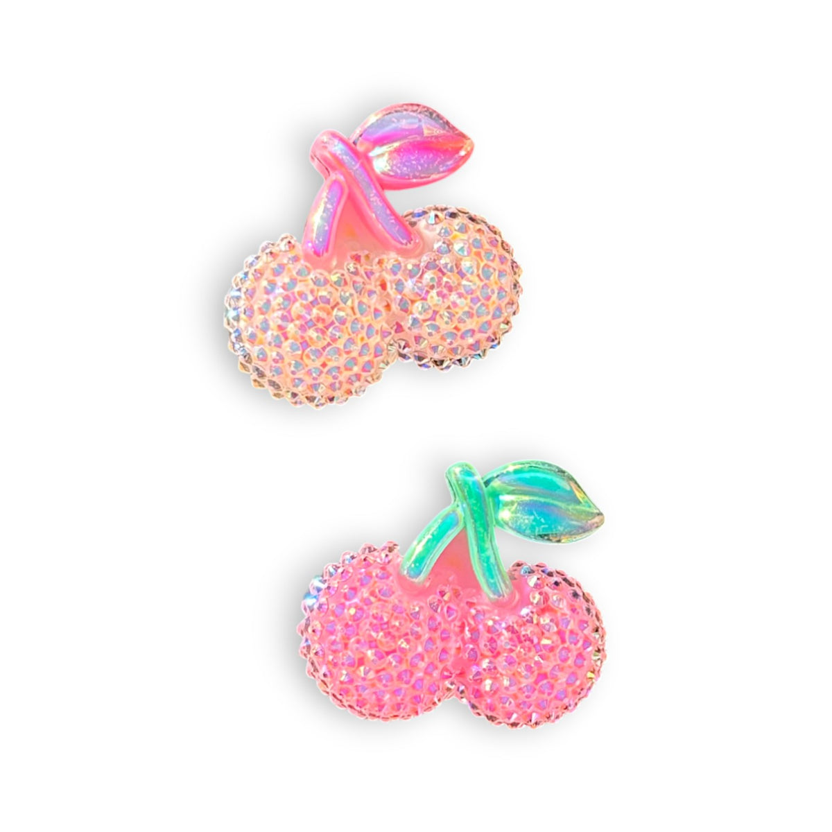 Shimmery Cherries Shoe Charm - Bee Bee Designs