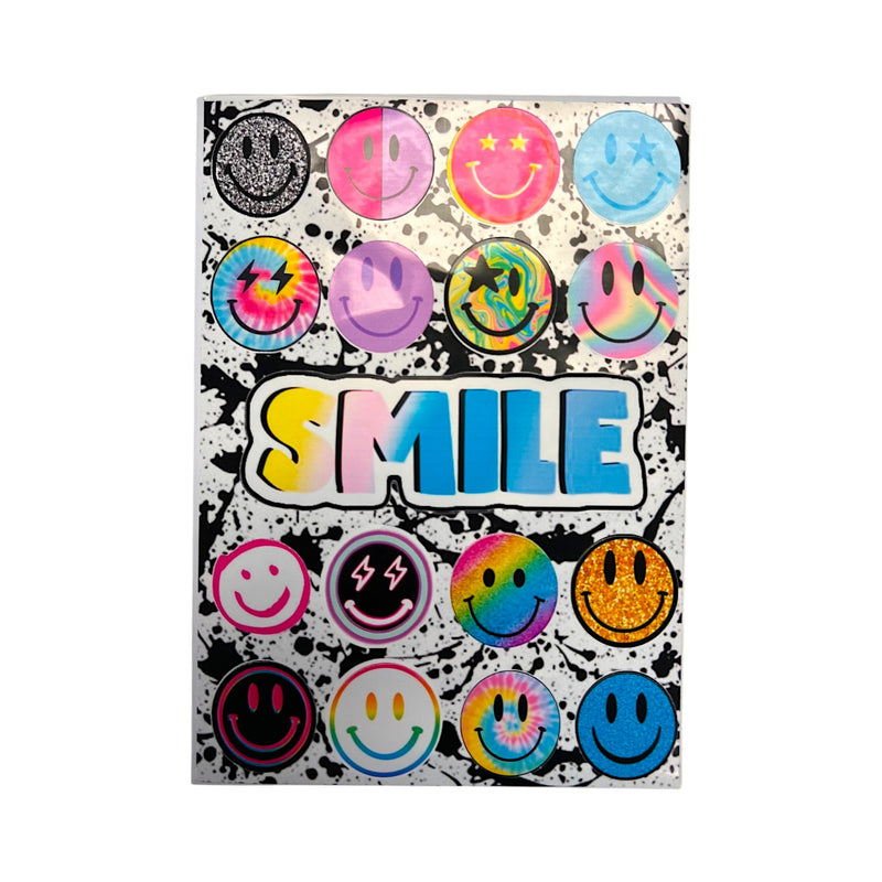 Smiley Collage Card with Stickers