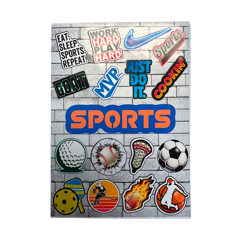 Sports Collage Card with Stickers