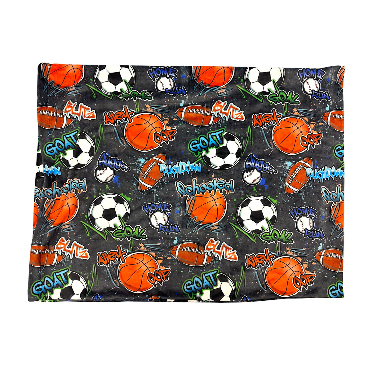 Street Sports Fuzzy Pillowcase - Bee Bee Designs
