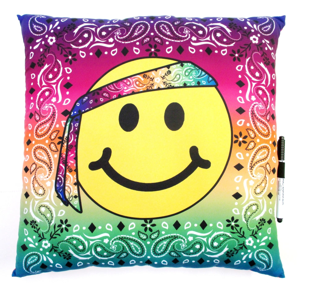 Bandana Man Autograph Pillow - Bee Bee Designs