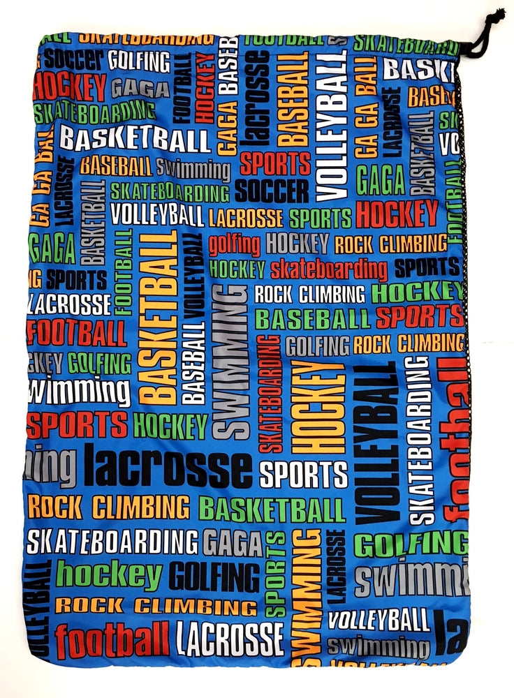 Sports Words Laundry Bag - Bee Bee Designs