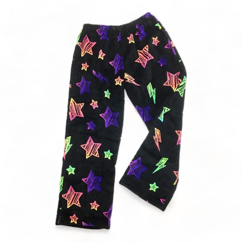 Stars and Bolts Fuzzy Pants