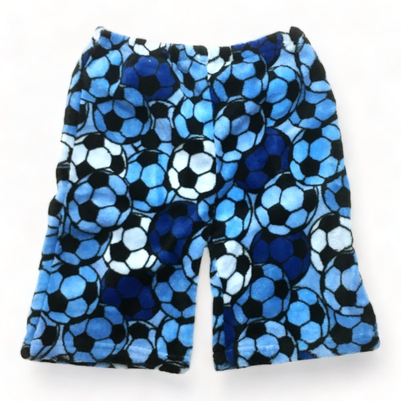 Blue Soccer Fuzzy Shorts