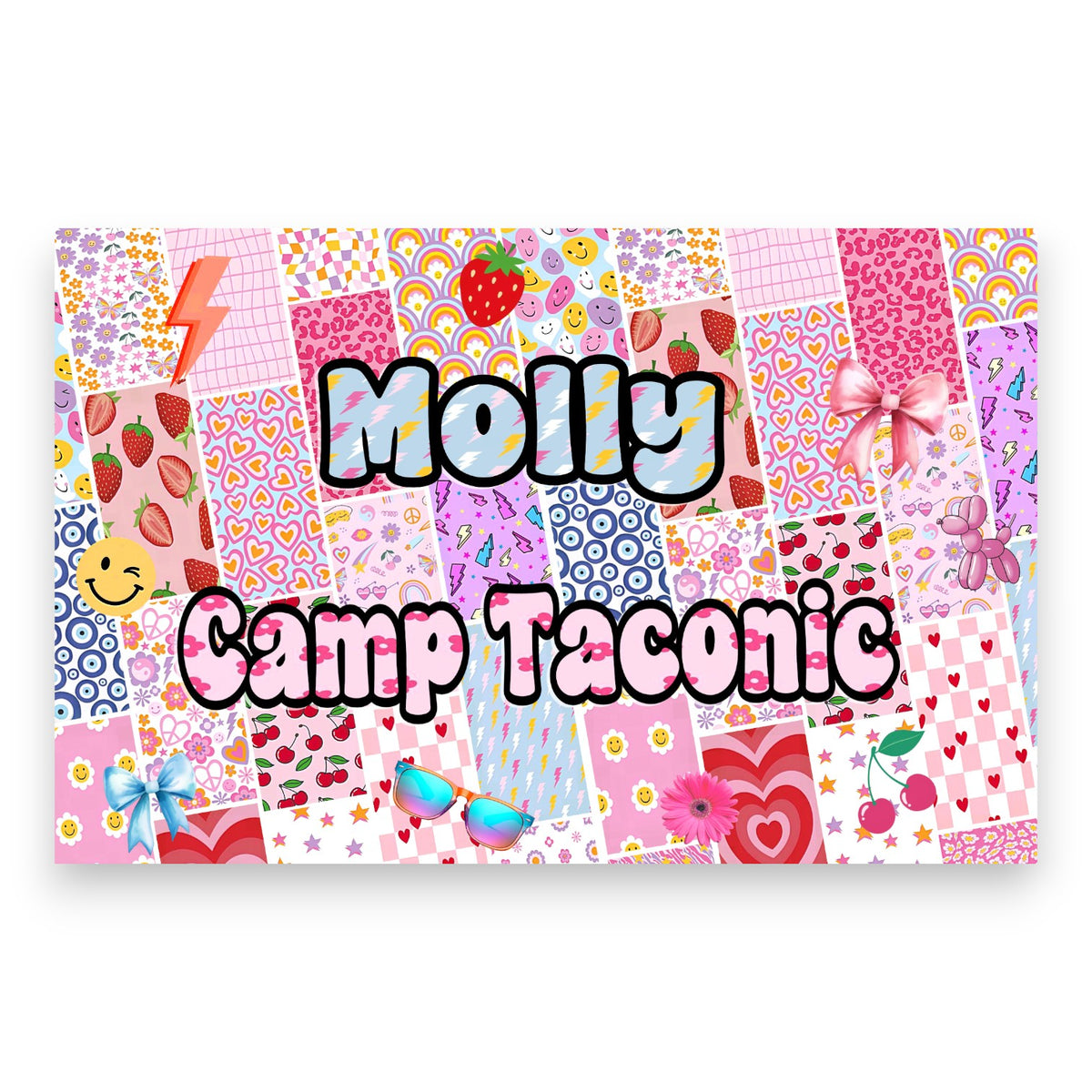 Tilted Boxes Camp Poster - Bee Bee Designs
