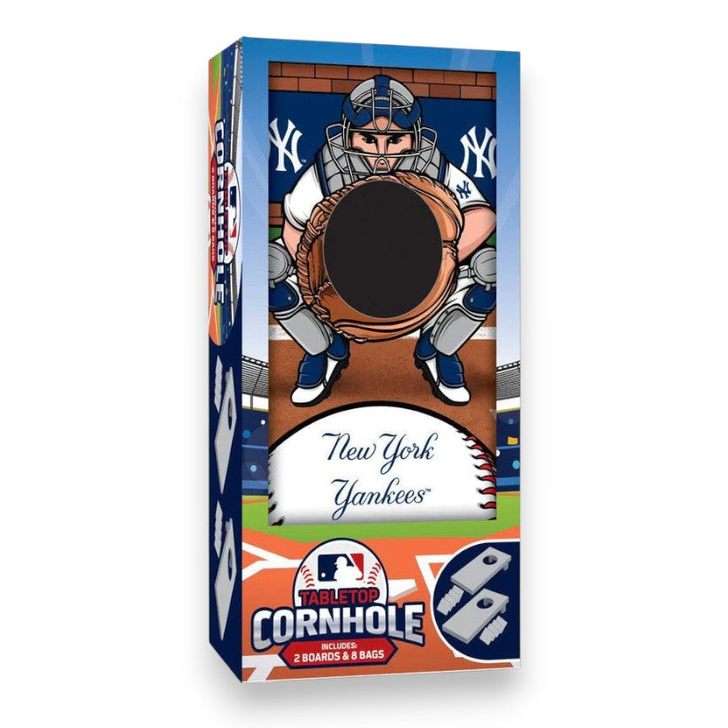 NY Yankees Tabletop Cornhole - Bee Bee Designs