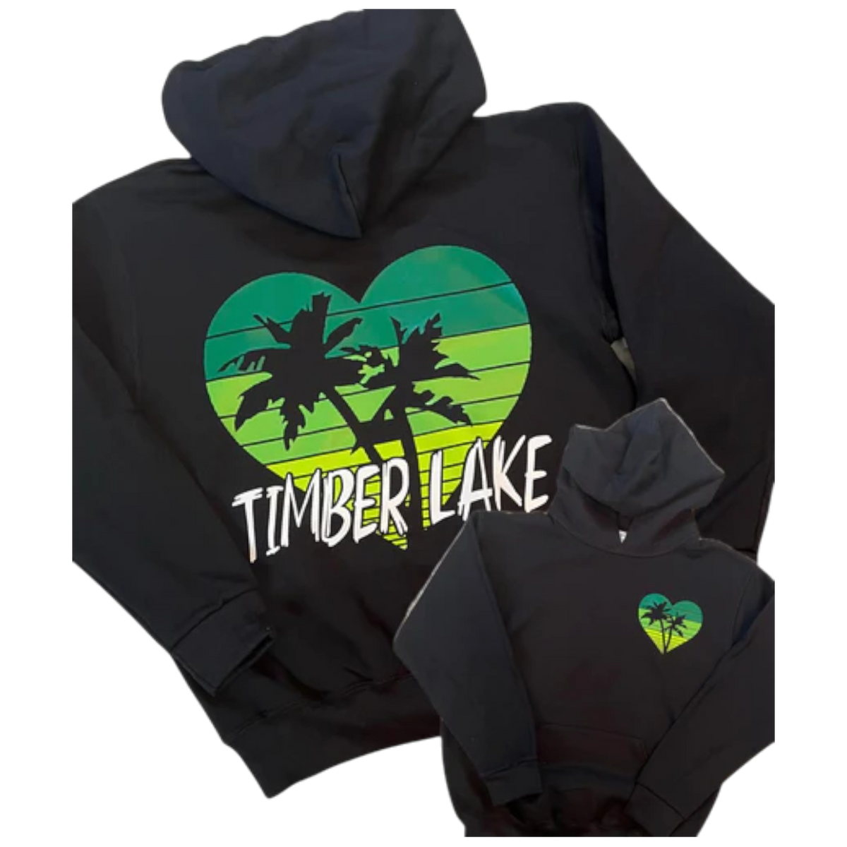 Ombre Heart and Palm Trees Sweatshirt