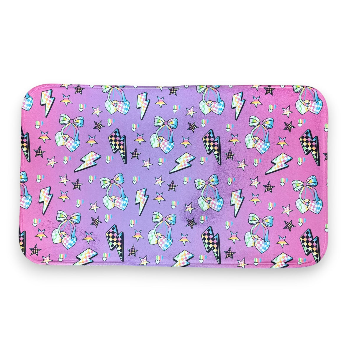Electric Cherries Check Mat