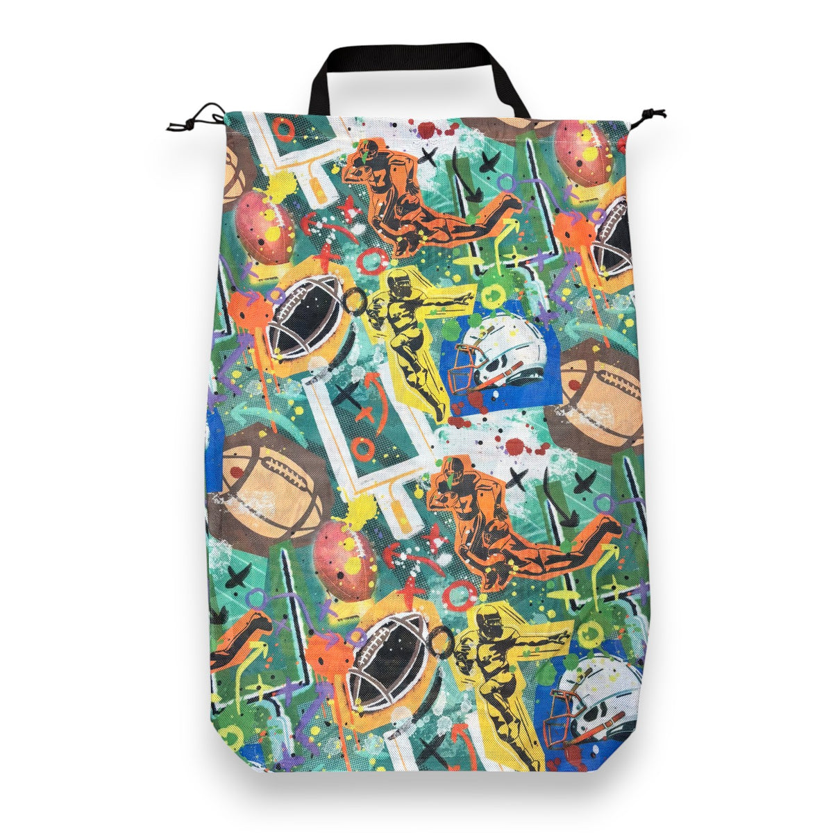 Graffiti Football Camp Mesh Laundry Bag