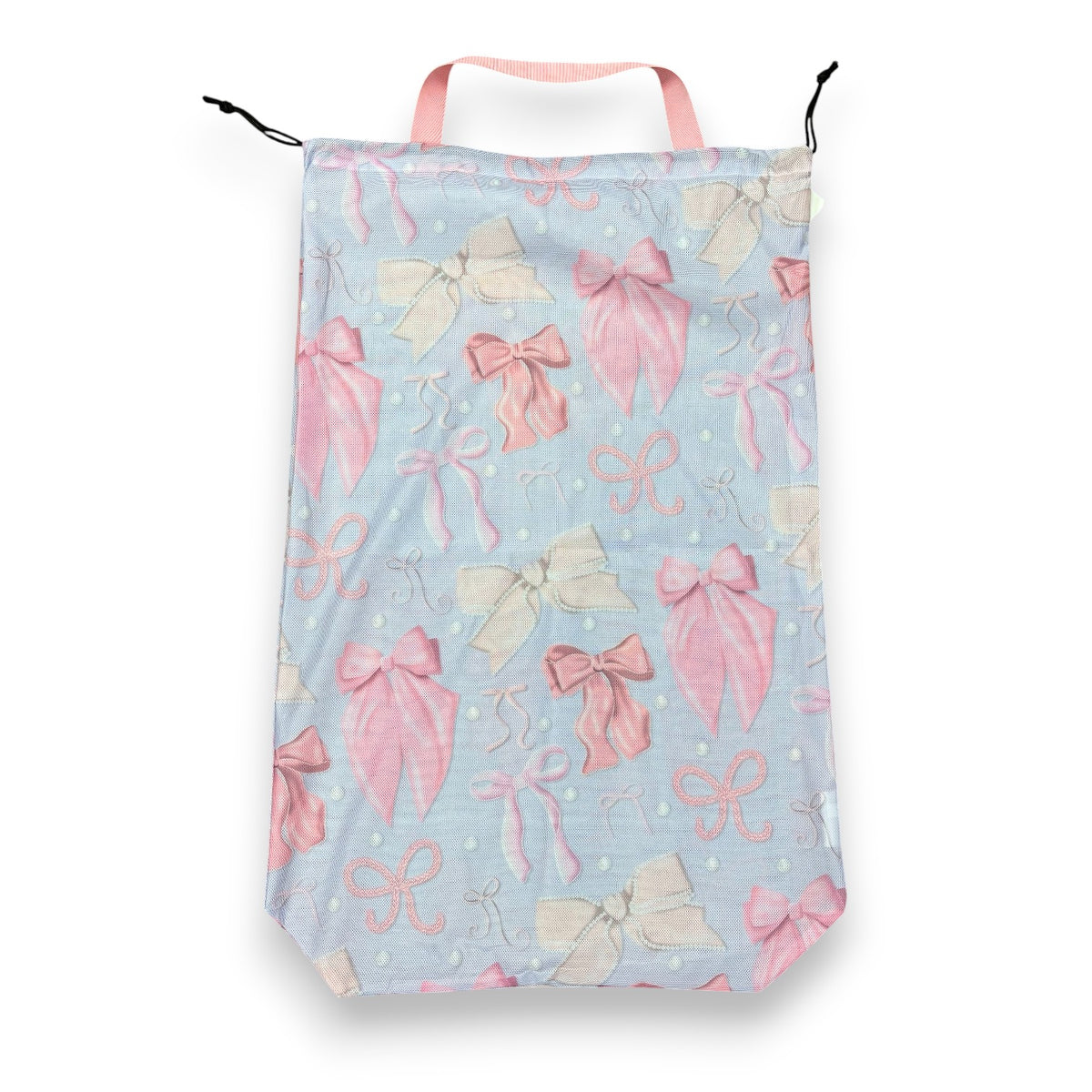 Coquette Bows Camp Mesh Laundry Bag