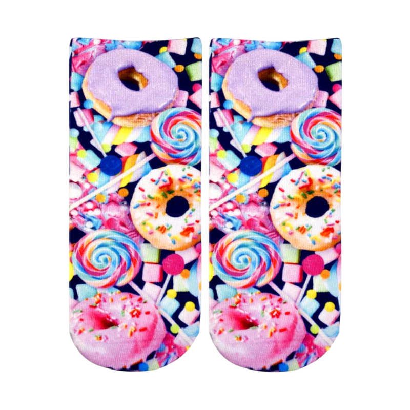 Candy and Donut Ankle Socks